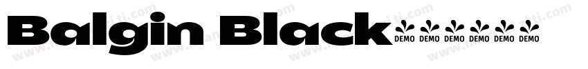 Balgin Black字体转换